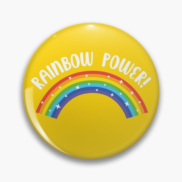 Item preview, Rainbow Power! Bright Colourful Yellow Logo Print designed and sold by PuddleofStars.