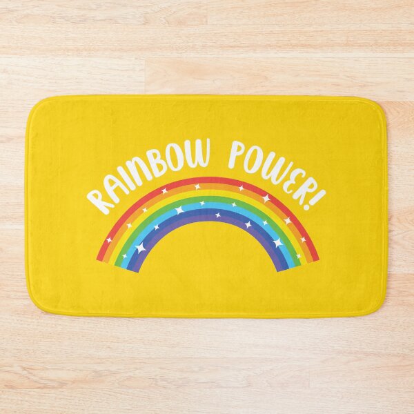 Item preview, Rainbow Power! Bright Colourful Yellow Logo Print designed and sold by PuddleofStars.