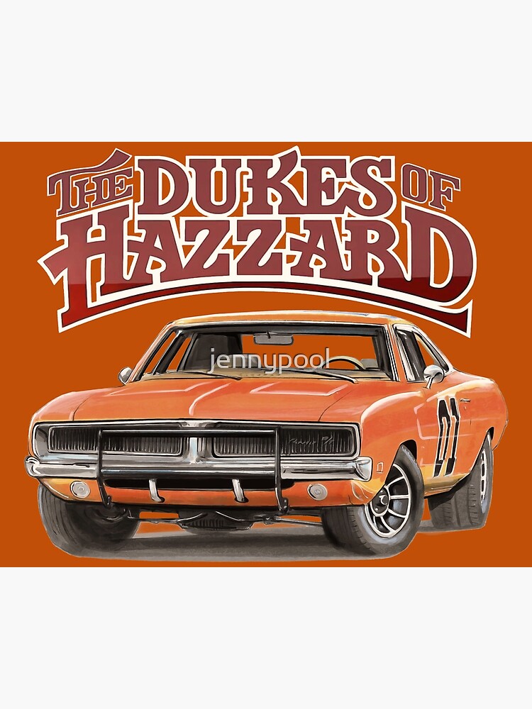 The Dukes Of Hazzard General Lee Art Print By Jennypool Redbubble 9543