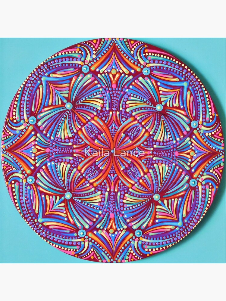 Life of Colour Mandala Painting Kit - The Kaleidoscope (Wildflowers)