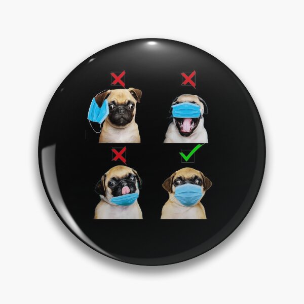Item preview, Funny Pug Wear Right Distance Social designed and sold by BaseStore.