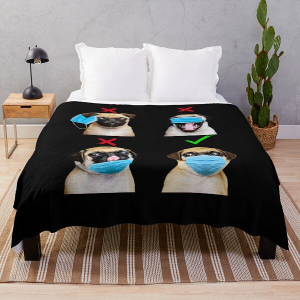 Item preview, Funny Pug Wear Right Distance Social designed and sold by BaseStore.