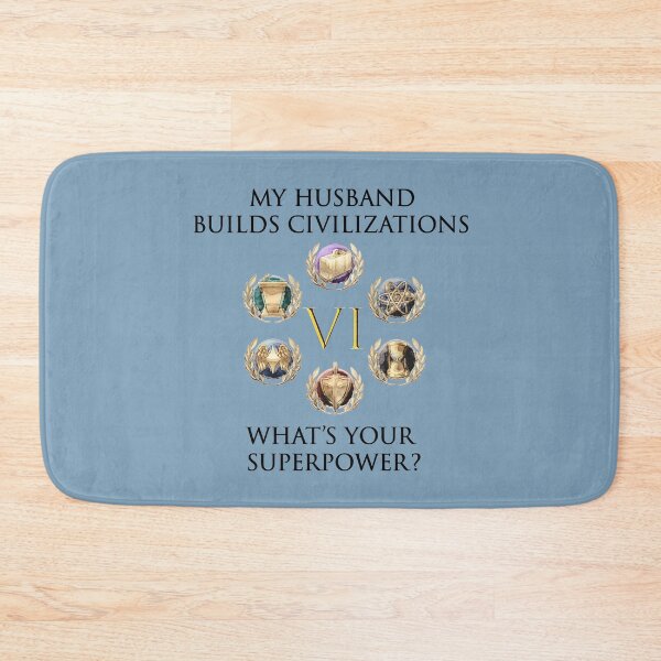 Item preview, HUSBAND BUILDS CIVILIZATIONS, WHAT IS YOUR SUPERPOWER? designed and sold by Image NDesign.