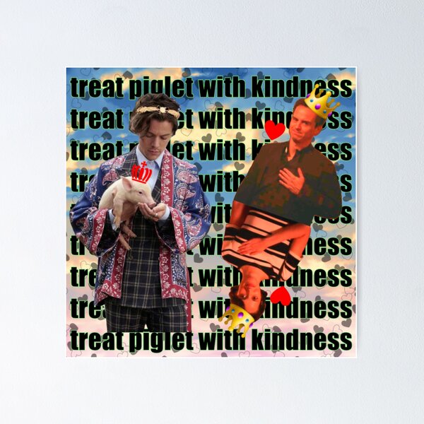Item preview, Fleabag Treat Piglet With Kindness designed and sold by fleabagmemes.