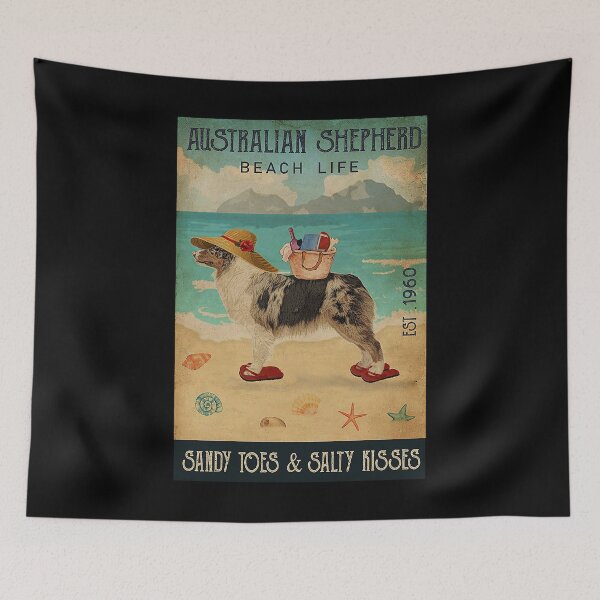 Item preview, Beach Life Australian Shepherd Dog Lover Funny Gift designed and sold by Douglafa.