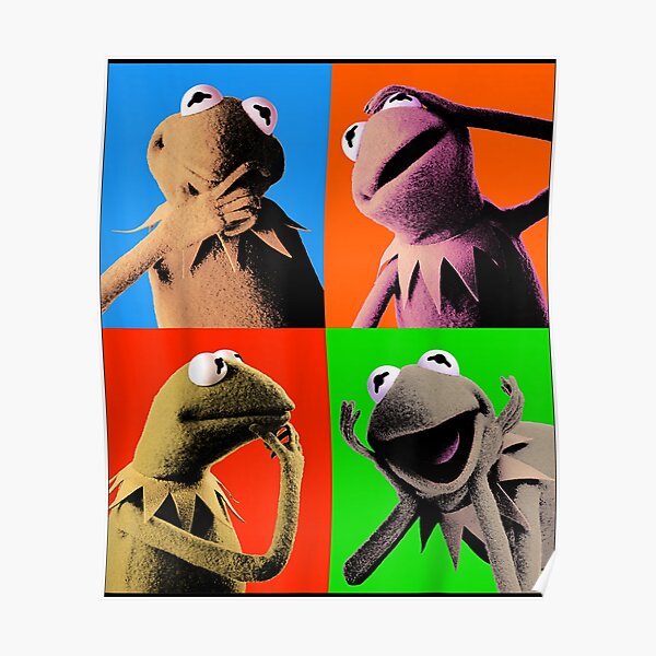 The Muppets Kermit The Frog Pop Art Poster