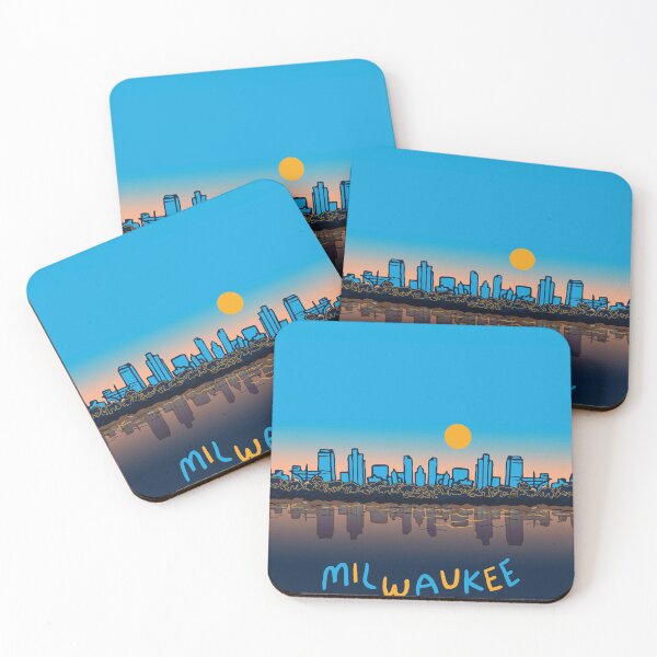 Item preview, serene milwaukee skyline designed and sold by roxannetemple.