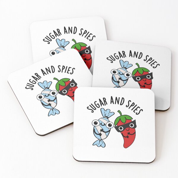 Item preview, Sugar And Spies Funny Food Puns  designed and sold by punnybone.