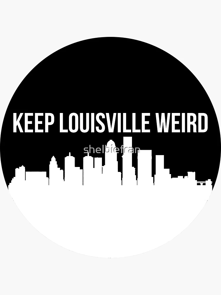 Louisville and KY Outline Sticker for Sale by shelbiefran