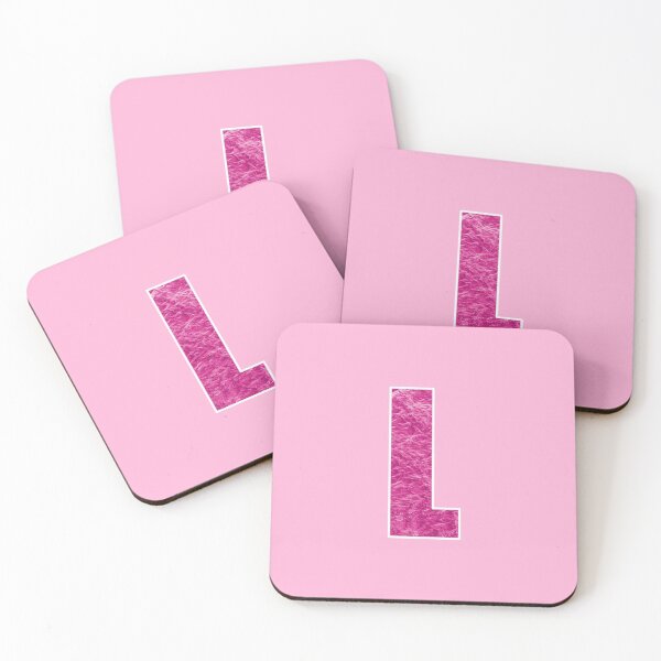 Item preview, Letter L - Pink Water Wave Ocean Art designed and sold by dylanxh.