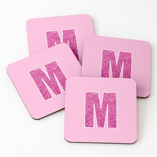 Item preview, Letter M - Pink Water Wave Ocean Art designed and sold by dylanxh.
