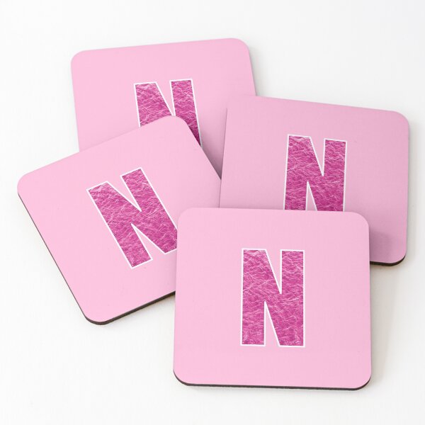 Item preview, Letter N - Pink Water Wave Ocean Art designed and sold by dylanxh.