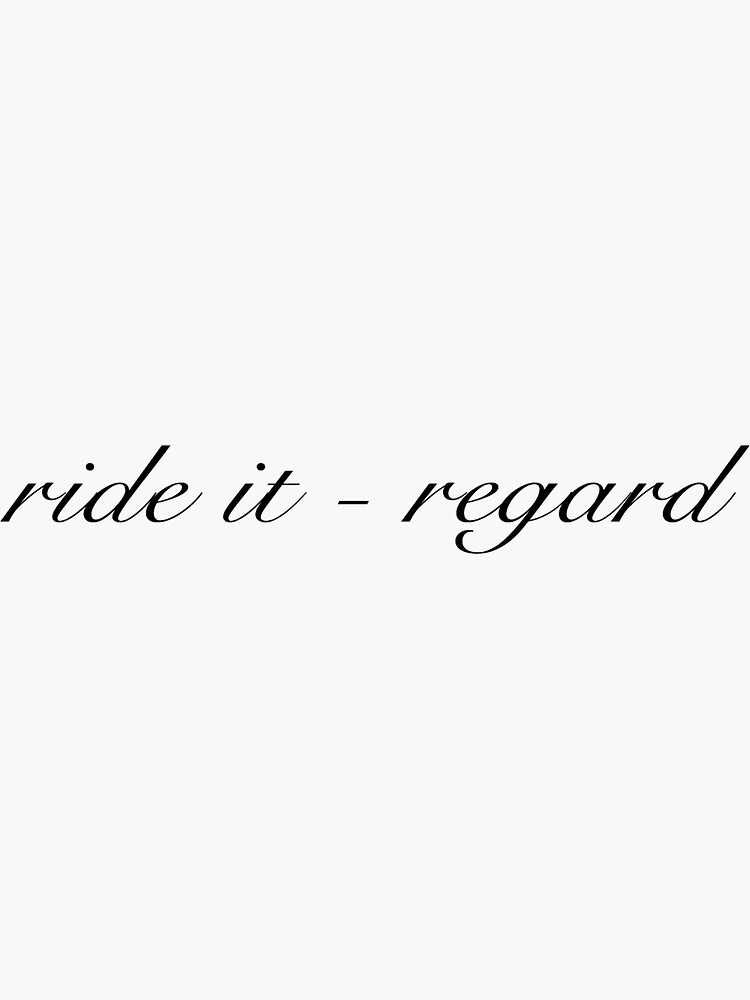 "spotify music (ride it regard)" Sticker for Sale by karamagro