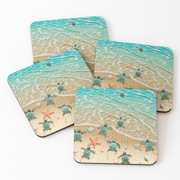 Item preview, Turtles crawl into the sea SKY designed and sold by loves789.