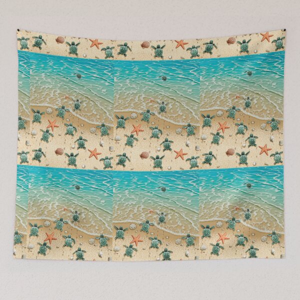 Item preview, Turtles crawl into the sea SKY designed and sold by loves789.