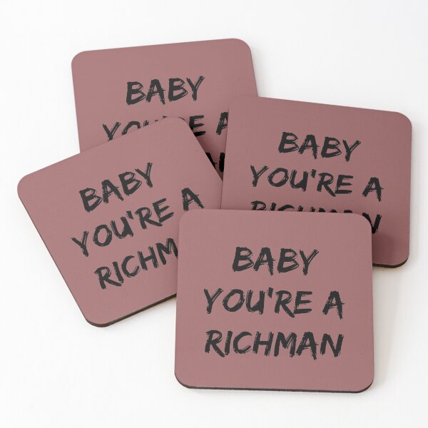 Item preview, Baby You’re A Rich Man designed and sold by QuotesDogma.