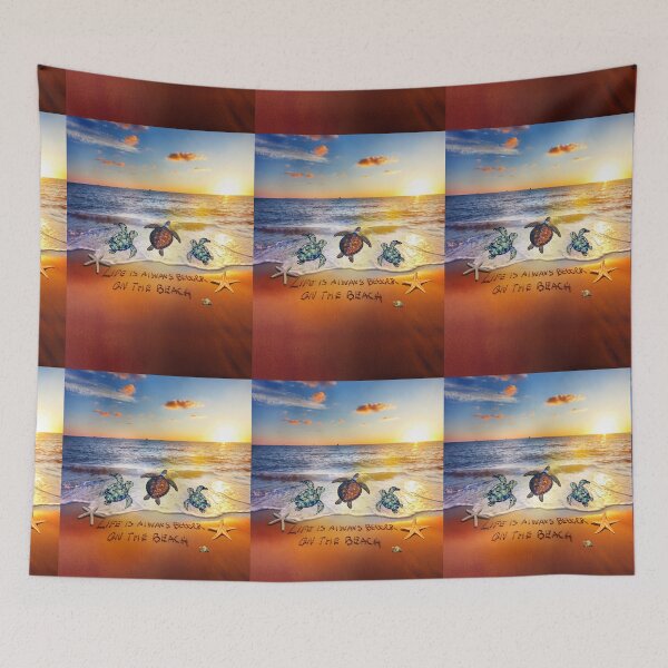 Item preview, Turtle - Life is always better on the beach SKY designed and sold by loves789.
