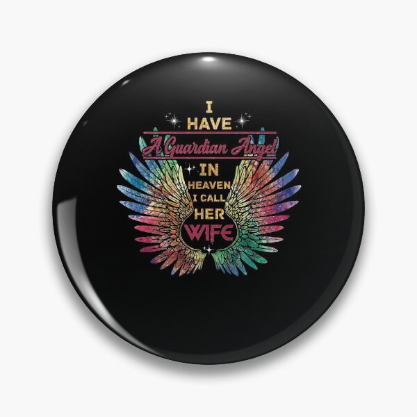 Item preview, I Have A Guardian Angel In Heaven I Call Her Wife Faith Cross designed and sold by BaseStore.
