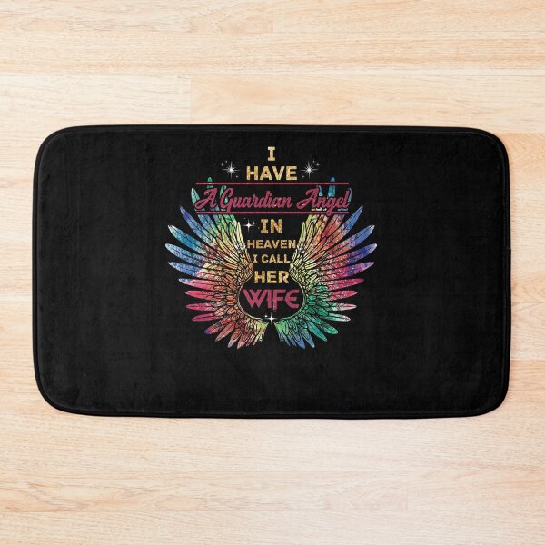 Item preview, I Have A Guardian Angel In Heaven I Call Her Wife Faith Cross designed and sold by BaseStore.