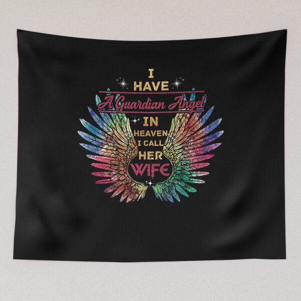 Item preview, I Have A Guardian Angel In Heaven I Call Her Wife Faith Cross designed and sold by BaseStore.