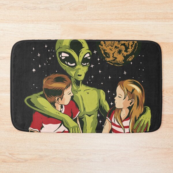 Item preview, Never Talk to Strangers | Funny Alien with Kids designed and sold by SLAG-Creative.
