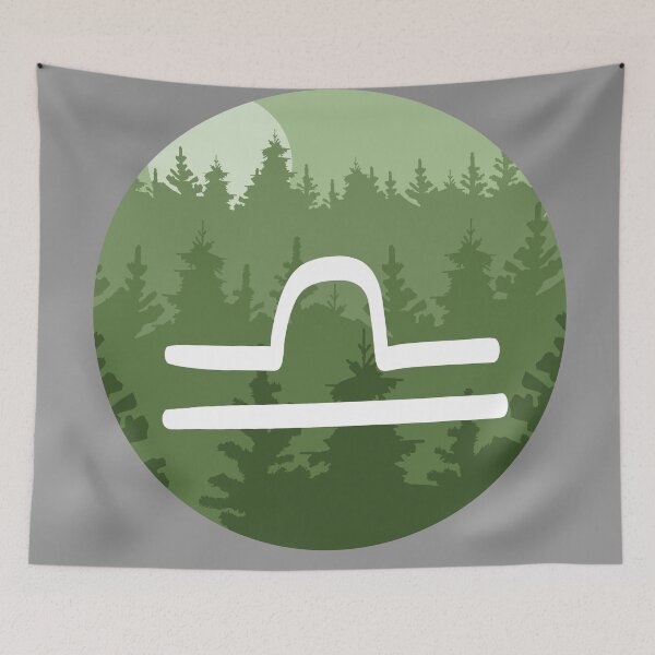 Item preview, Hand Drawn Libra Zodiac Forest designed and sold by itsrturn.