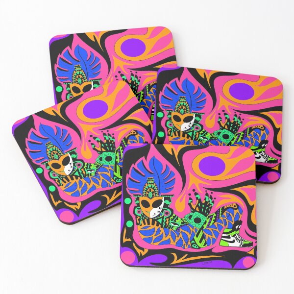 Item preview, magic alien air shoes in mayan chak mool ecopop designed and sold by jorgelebeau.