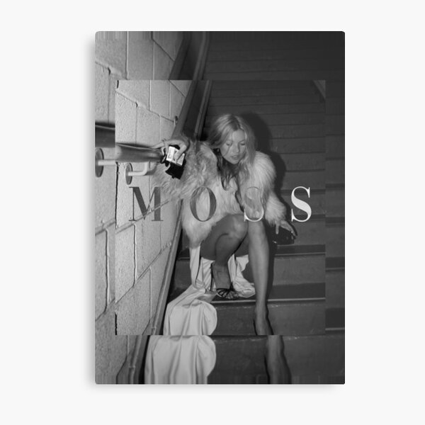 Supermodel Kate Moss young 90s Metal Print