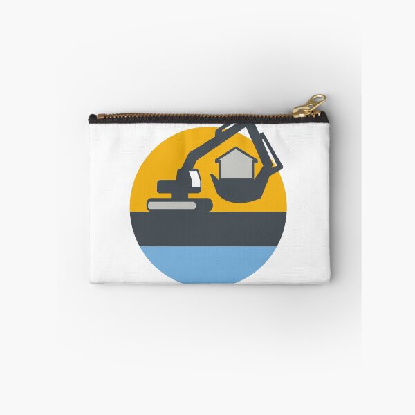Item preview, Excavator Digger Handling House Circle Retro designed and sold by patrimonio.