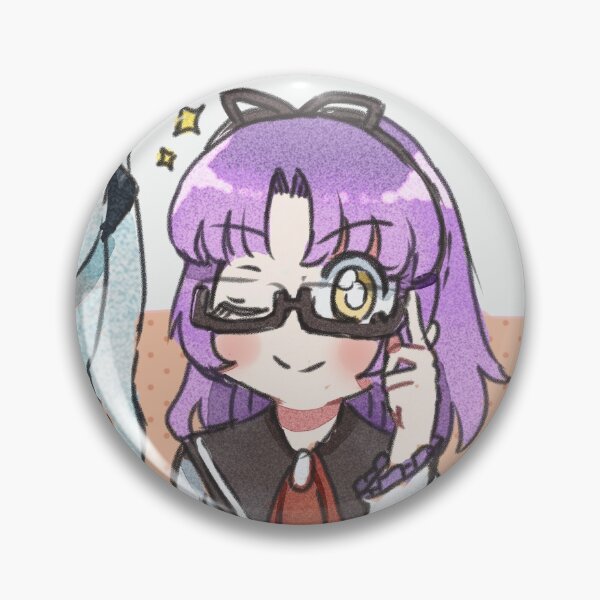Item preview, Renne Glasses - Pin Button designed and sold by shirayukin.
