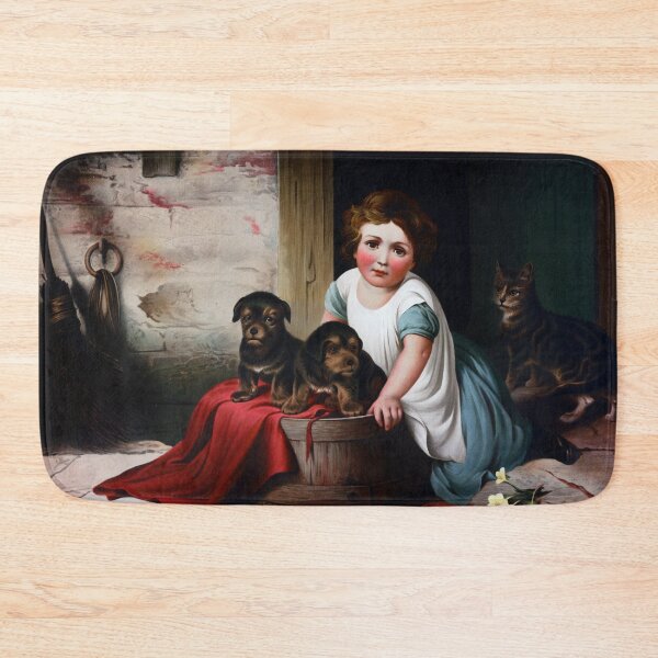 Item preview, Little girl and puppies designed and sold by billduncan.