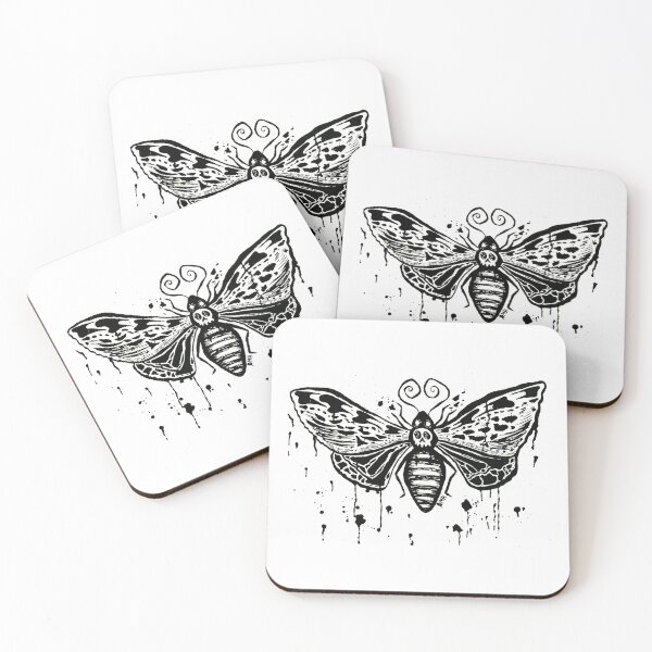 Item preview, Death Moth designed and sold by HachiMitsuArt.