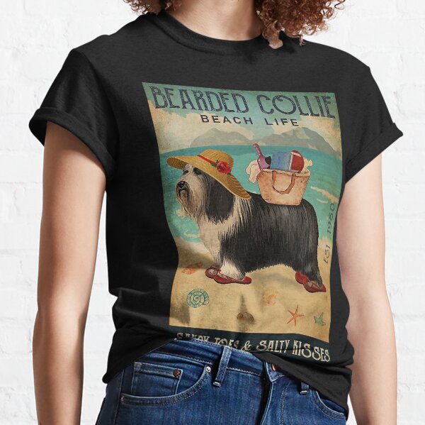 Item preview, Bearded Collie Dog Beach Life designed and sold by Douglafa.