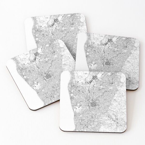 Item preview, Adelaide White Map designed and sold by multiplicitymap.