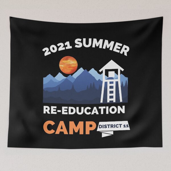 Item preview, 2021 Summer Re-Education Camp Military Re-educate Funny Gift designed and sold by healthybrains.