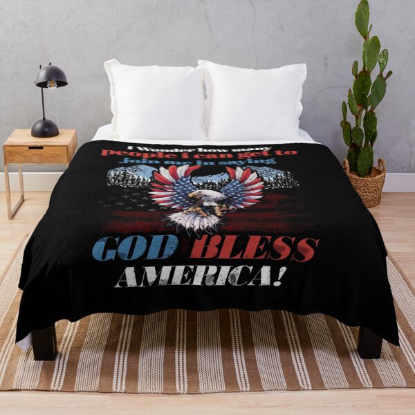 Item preview, I Wonder How Many People I Can Get To Join Me In Saying God Bless America designed and sold by BaseStore.