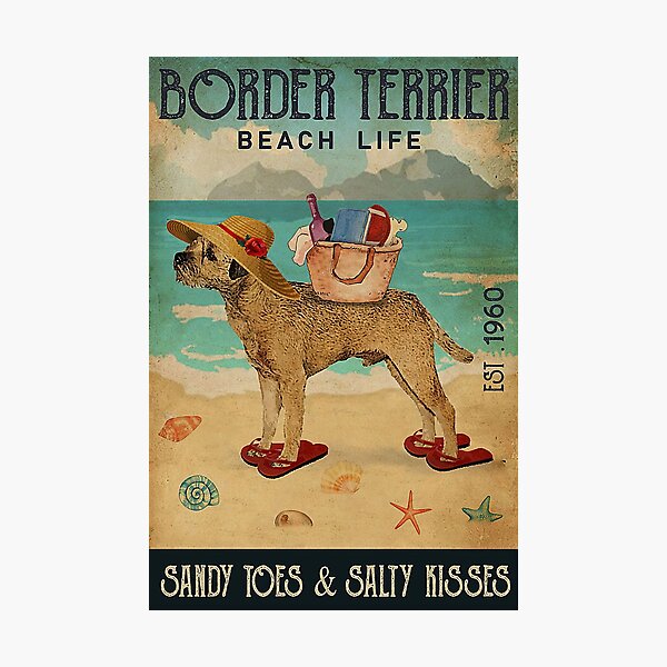 Item preview, Beach Life Border Terrier Dog Funny Gift designed and sold by Douglafa.