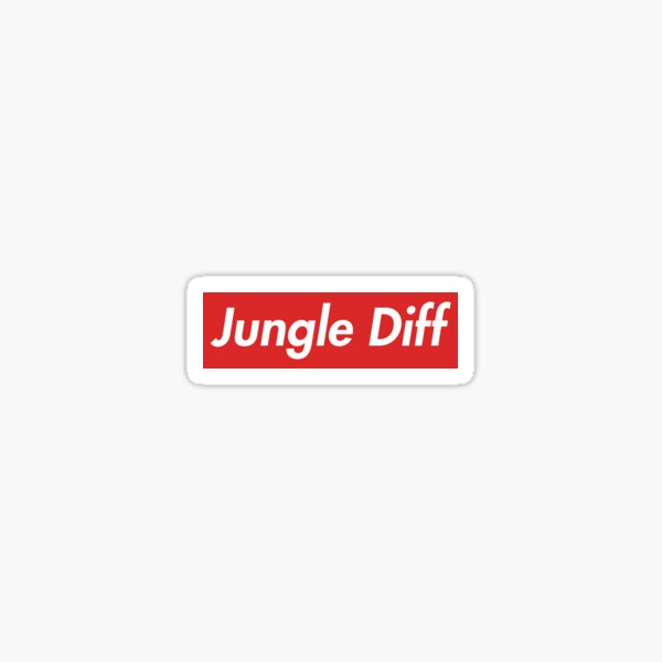 Supremamente Jungle Diff Pegatina