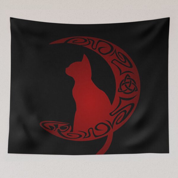 Item preview, Celtic Moon Cat Triquetra designed and sold by Depic Spirit.