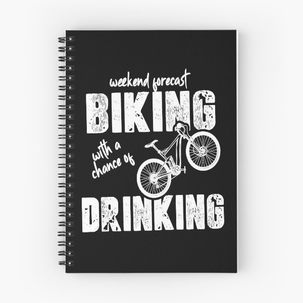 Item preview, Weekend forecast biking with a change of drinking  designed and sold by birdmorrison.