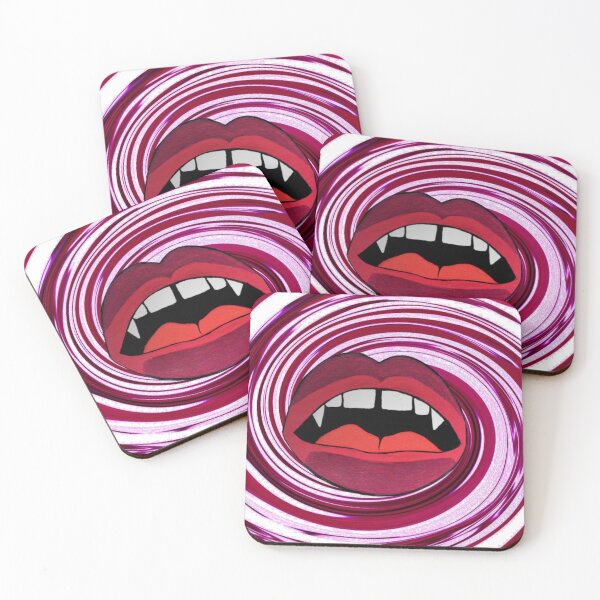 Artikelvorschau, Gap Toothed Vampire Mouth Pink Strudel entworfen und verkauft von MargeauxWex.