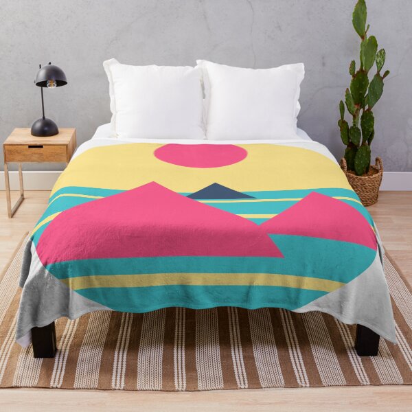 Item preview, Pyramids -Pink, Teal, Yellow designed and sold by CrabbyLobster.