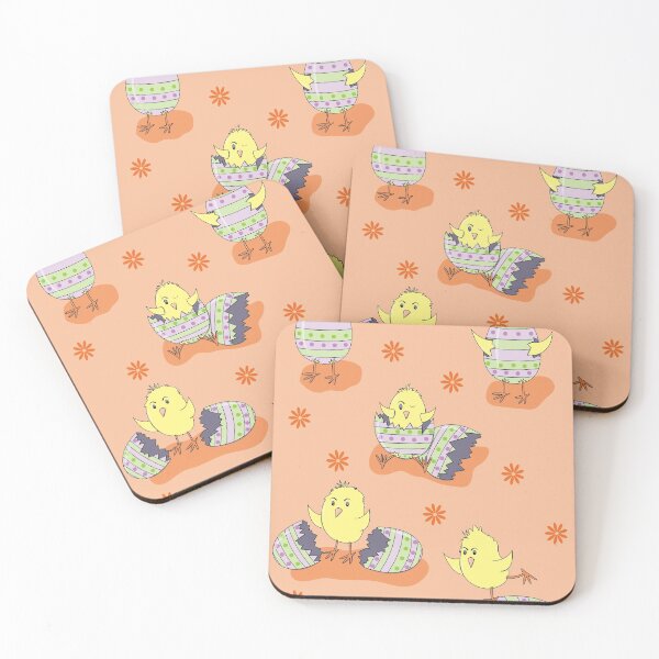 Item preview, Cute Doodle Chicks Easter Pattern designed and sold by iCraftCafe.
