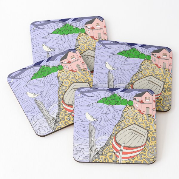 Item preview, Seaside fishing village designed and sold by Jenie Yolland.