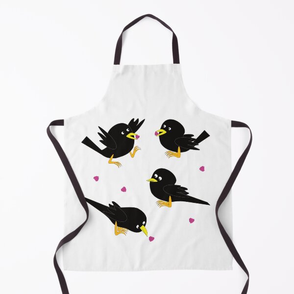 Item preview, The cheeky little blackbird has taken the last raspberry from the bush designed and sold by AmilysFriends.