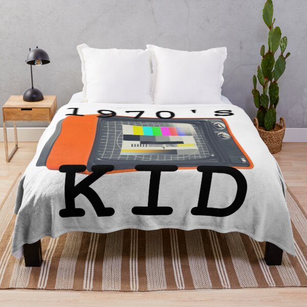 Item preview, Copy of 1970s Kid T-shirt, Retro Vintage Colorful TV T-shirt Black Ink designed and sold by KananiandKiki.