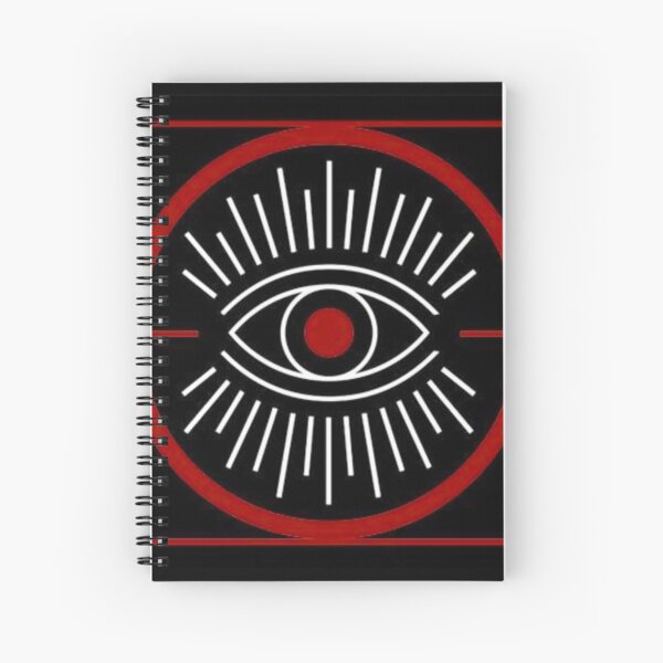 All Knowing Eye Red Spiral Notebook