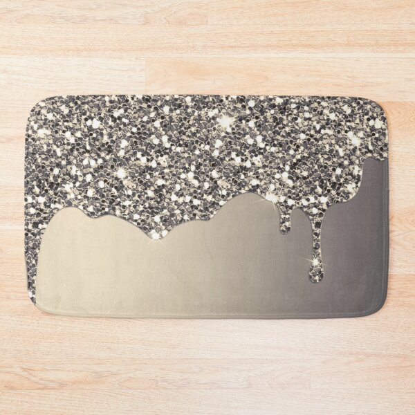 Item preview, Silver Grey Gradient Dripping Glitter  designed and sold by WOW TeesAndThings.