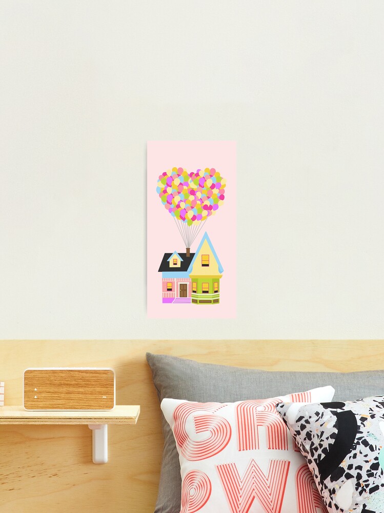 Thumbnail 2 of 3, Photographic Print, Up house with heart shaped balloons designed and sold by CamGrace.