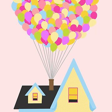 Artwork thumbnail, Up house with heart shaped balloons by Campbell Bryant